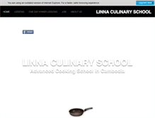 Tablet Screenshot of linnacooking.com